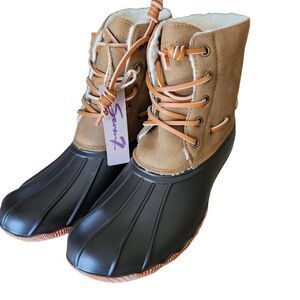 Seven7 Womens Hollis Duckboot Chocolate Size 8
